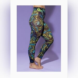 YITTY Colorful Butterfly Print Leggings
